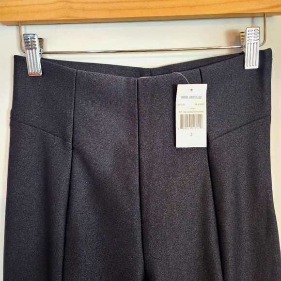 Good American High Shine Boss Skinny High Rise Strch Black Pant NWT Size (2) Med - Picture 10 of 16